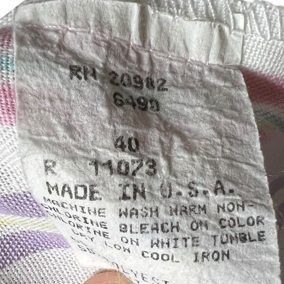 Dante Original Striped Pastel Blazer - Size 40 (Made in USA) - Picture 3 of 9